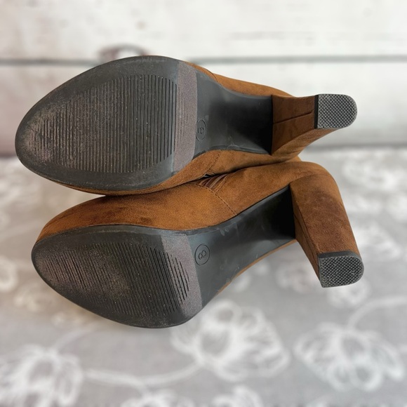 Mossimo Supply Co. Brown Boots Ankle Booties Size 8 - Picture 10 of 16